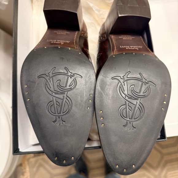 NIB The Office of Angela Scott Mrs. Doubt Colorblock Brogue Oxford- Size 37.5 - Picture 12 of 13